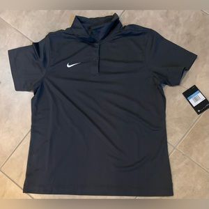 Nike Dri-Fit Women’s Polo Dark Gray Short Sleeve Shirt Medium NEW w/ Tag